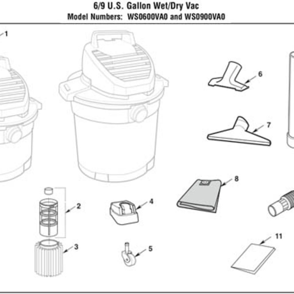 Parts List for WS0910VA