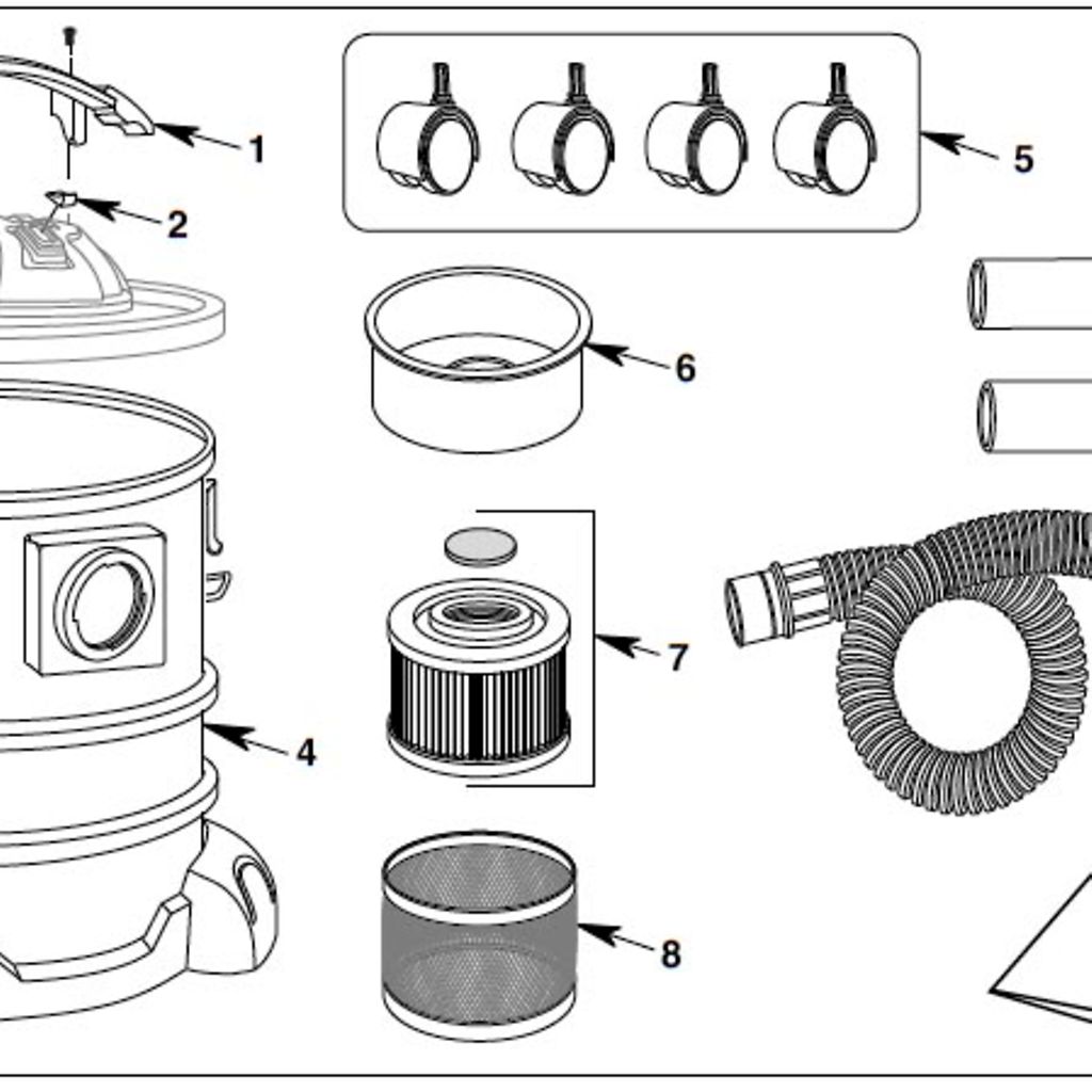 WS0500ASH vacuum Parts